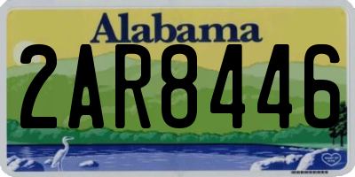 AL license plate 2AR8446