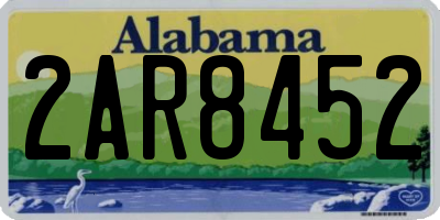 AL license plate 2AR8452