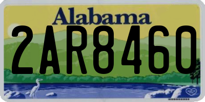 AL license plate 2AR8460