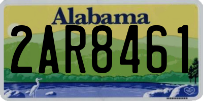AL license plate 2AR8461