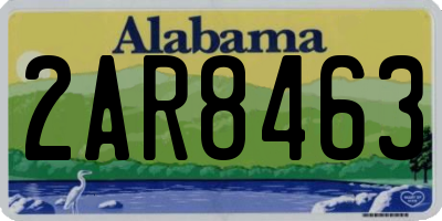 AL license plate 2AR8463