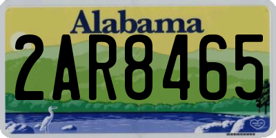 AL license plate 2AR8465