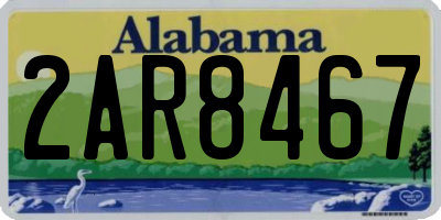 AL license plate 2AR8467