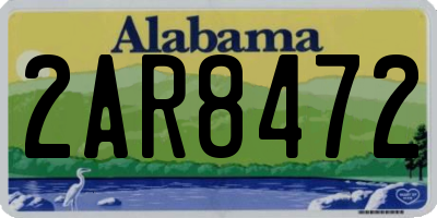 AL license plate 2AR8472