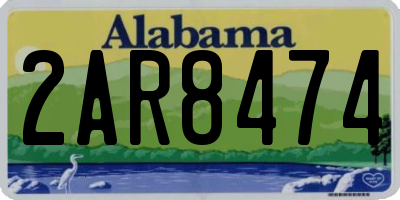 AL license plate 2AR8474