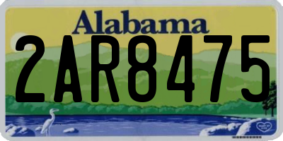 AL license plate 2AR8475