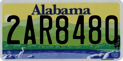AL license plate 2AR8480