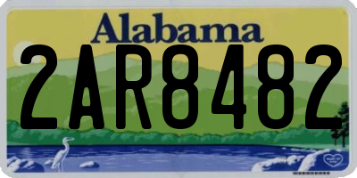 AL license plate 2AR8482