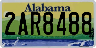 AL license plate 2AR8488