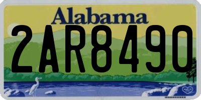 AL license plate 2AR8490