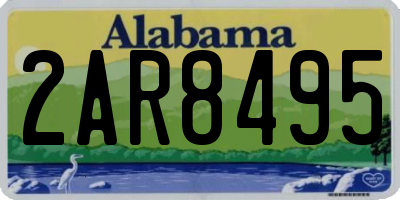 AL license plate 2AR8495