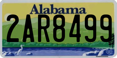 AL license plate 2AR8499