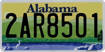 AL license plate 2AR8501