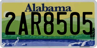 AL license plate 2AR8505