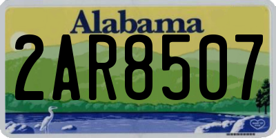 AL license plate 2AR8507