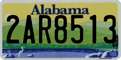 AL license plate 2AR8513