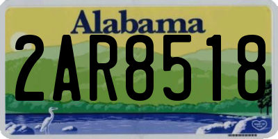 AL license plate 2AR8518