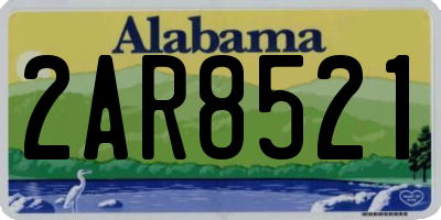 AL license plate 2AR8521