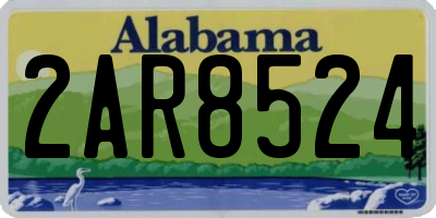 AL license plate 2AR8524