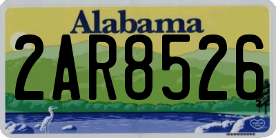 AL license plate 2AR8526