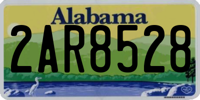 AL license plate 2AR8528