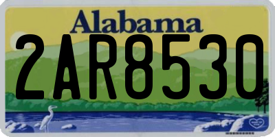 AL license plate 2AR8530