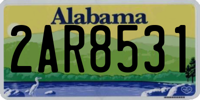 AL license plate 2AR8531