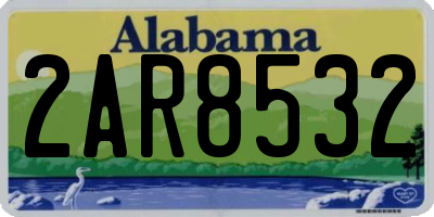 AL license plate 2AR8532