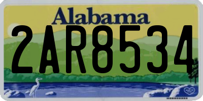 AL license plate 2AR8534