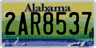 AL license plate 2AR8537