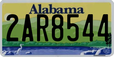 AL license plate 2AR8544
