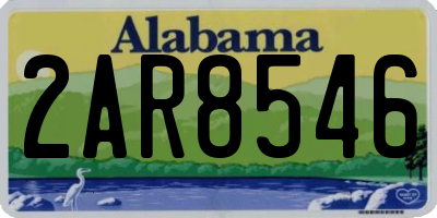 AL license plate 2AR8546