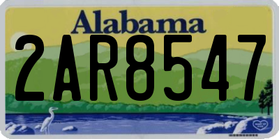 AL license plate 2AR8547