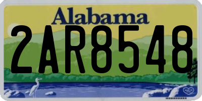 AL license plate 2AR8548