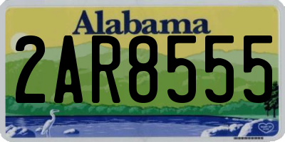 AL license plate 2AR8555