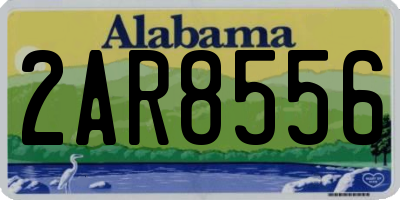 AL license plate 2AR8556