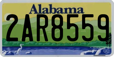 AL license plate 2AR8559