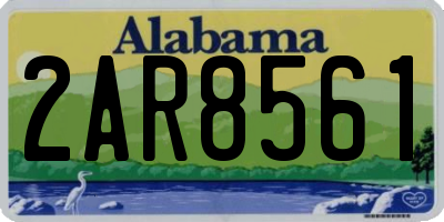 AL license plate 2AR8561