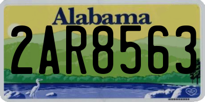 AL license plate 2AR8563