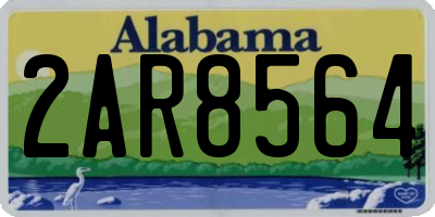 AL license plate 2AR8564