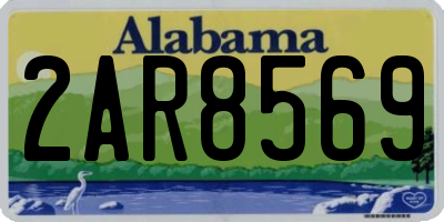 AL license plate 2AR8569