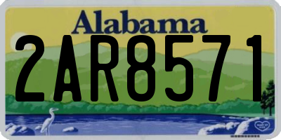 AL license plate 2AR8571