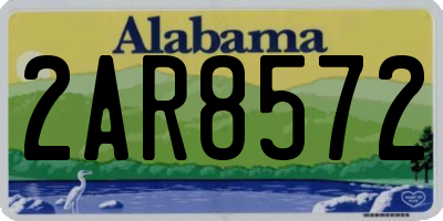 AL license plate 2AR8572