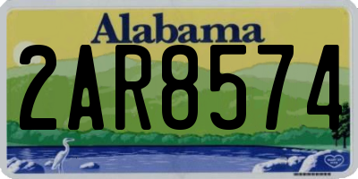 AL license plate 2AR8574