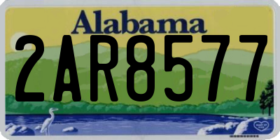 AL license plate 2AR8577