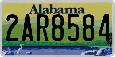 AL license plate 2AR8584
