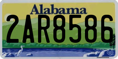 AL license plate 2AR8586