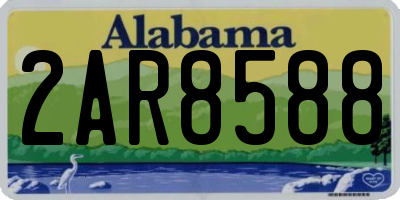 AL license plate 2AR8588