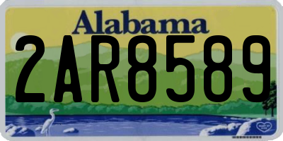 AL license plate 2AR8589