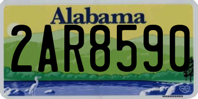 AL license plate 2AR8590